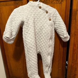 Carter's Quilted Light Gray Footie